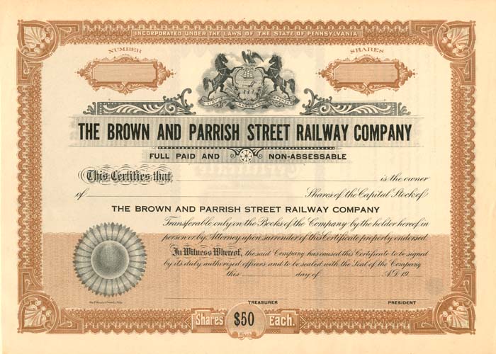 Brown and Parrish Street Railway Co.